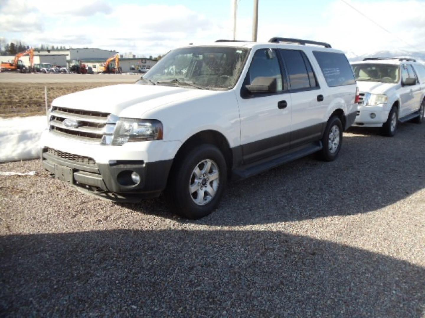 2016 White /Tan Ford Expedition XL (1FMJK1GT8GE) with an 3.5L V6 Turbo engine, Automatic transmission, located at 5465 Highway 2 W., Columbia Falls, MT, 59912, (406) 892-4407, 48.352188, -114.240929 - 8 Passenger, 3.5L Ecoboost motor, Back Up Camera, Power seat drivers side only, Power windows, door locks and mirrors, Towing. This SUV was previously owned by the federal government so it has been well maintained and taken care of. The vehicle is very clean inside and out with great tires and low - Photo#2